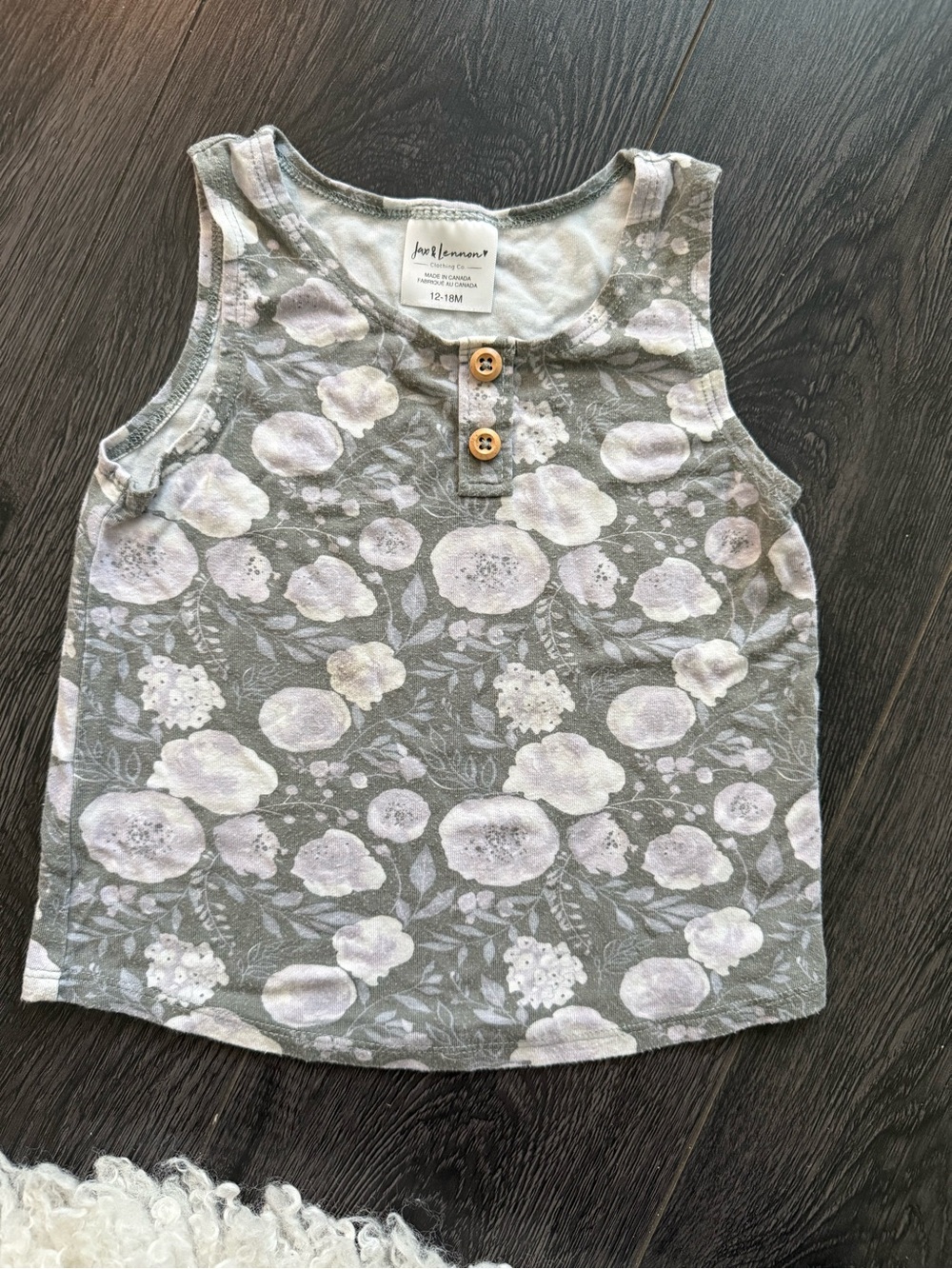 Jax & Lennon Floral Tank Top for Toddler Girl - Bamboo Summer Clothes - Picture 5 of 7